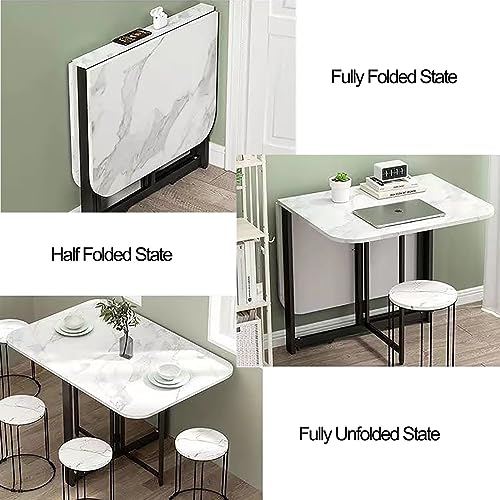 Faltbarer Küchen-Esstisch, erweiterbarer Holz-Tisch, platzsparend, multifunktional, perfekt für kleine Räume, verstellbare Esslösung
