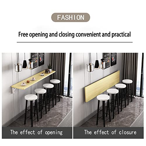 Klappbarer Esstisch aus Holz für Milchteeläden und Bars, langes und schmales platzsparendes Design für Küche und Esszimmer, stilvolle und funktionale Möbel