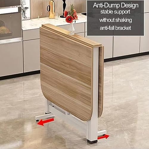 Faltbarer Küchen-Esstisch, erweiterbarer Holz-Tisch, platzsparend, multifunktional, perfekt für kleine Räume, verstellbare Esslösung