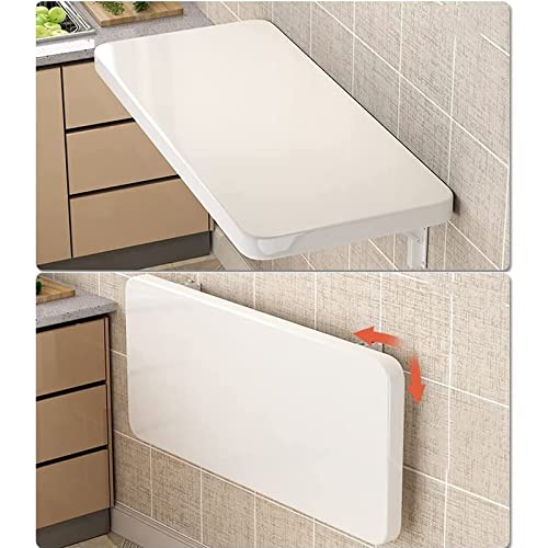 Zusammenklappbarer Wandtisch, platzsparend, Küchentisch, zusammenklappbar, Wäschestation, Holz, zusammenklappbar, Werkbank, vielseitiger Wandtisch für Zuhause, Büro und Esszimmer