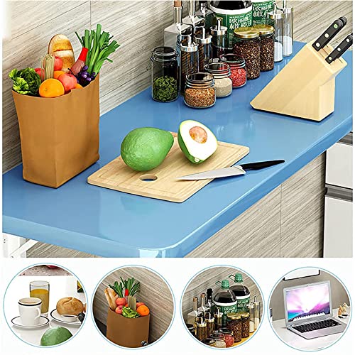 Zusammenklappbarer Wandtisch, platzsparend, Küchentisch, zusammenklappbar, Wäschestation, Holz, zusammenklappbar, Werkbank, vielseitiger Wandtisch für Zuhause, Büro und Esszimmer