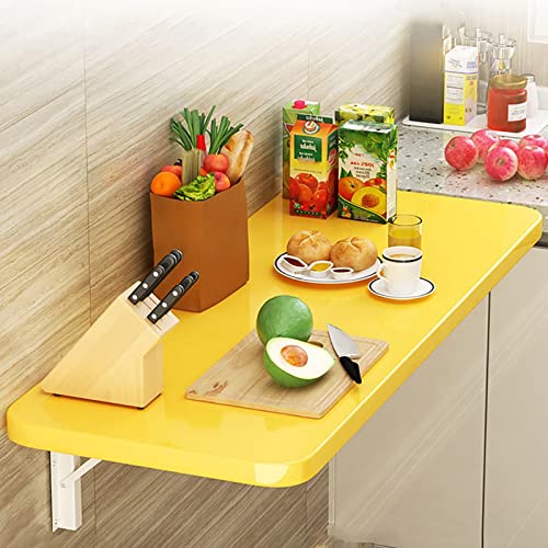 Zusammenklappbarer Wandtisch, platzsparend, Küchentisch, zusammenklappbar, Wäschestation, Holz, zusammenklappbar, Werkbank, vielseitiger Wandtisch für Zuhause, Büro und Esszimmer